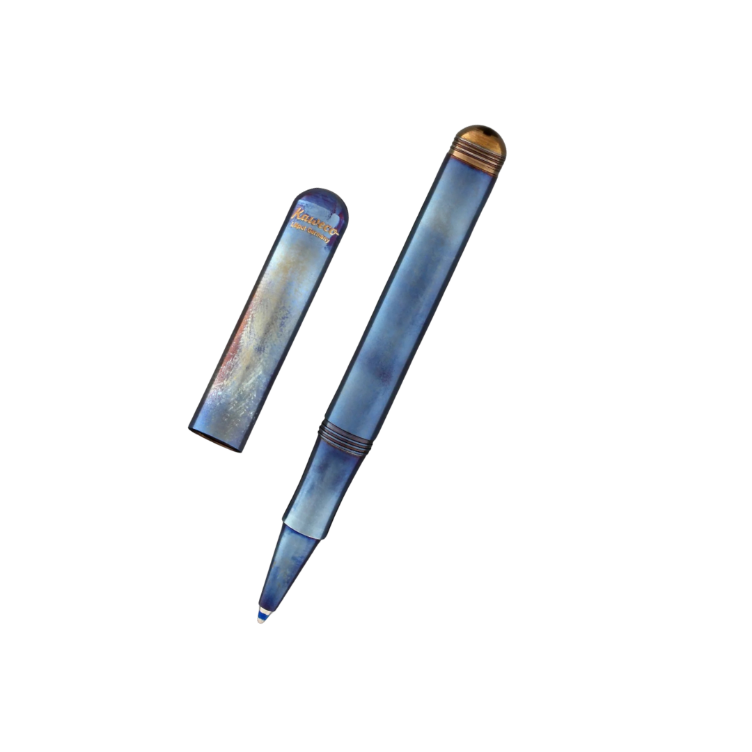 Kaweco LILIPUT Ballpoint Pen - Fireblue with Cap — tip detail