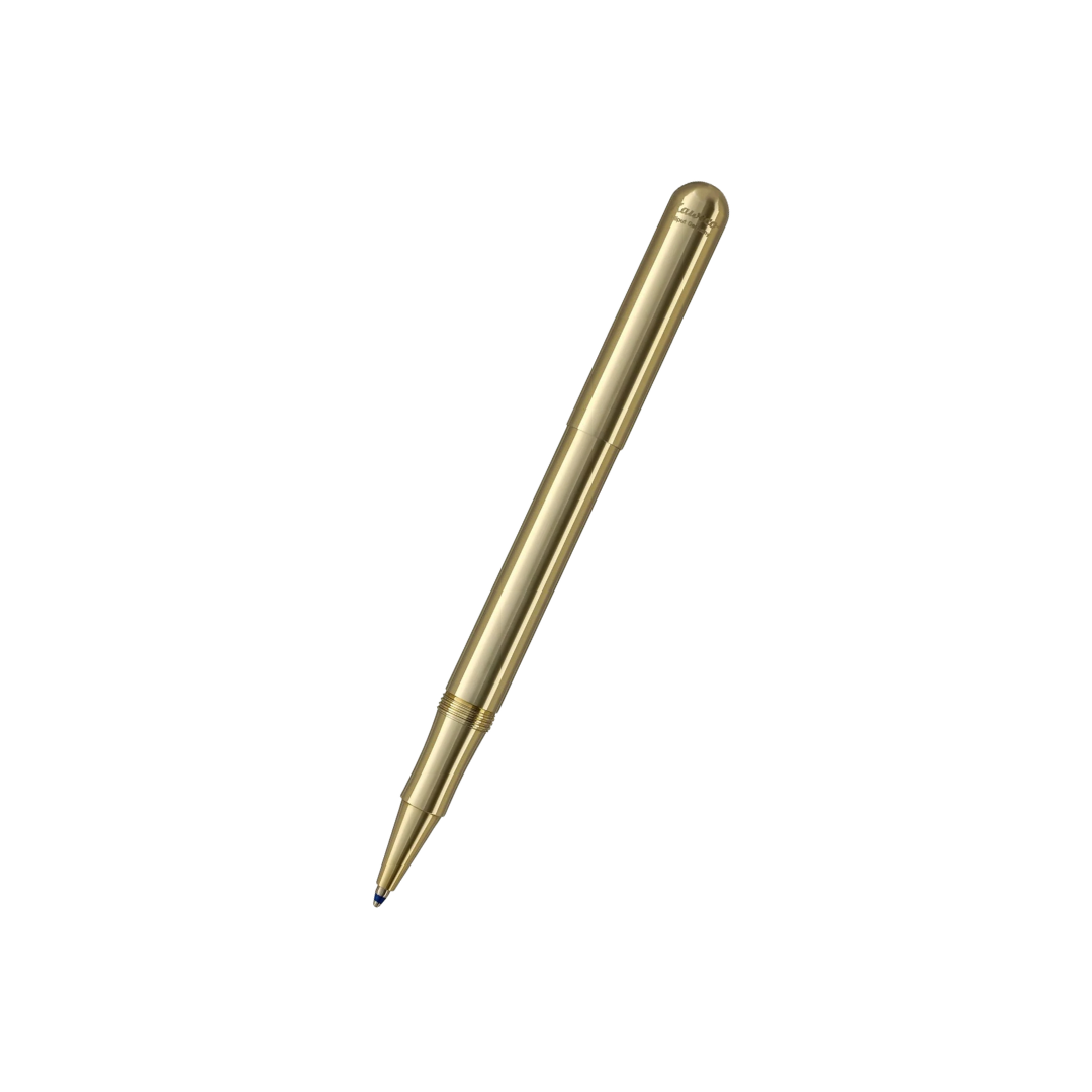 Kaweco Liliput Ballpoint Pen - Brass With Cap — capped