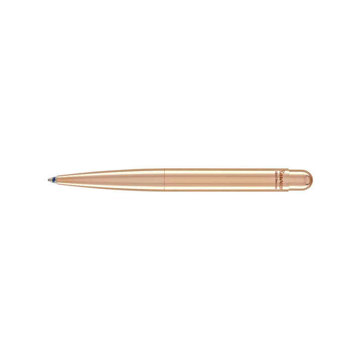 Kaweco Liliput Ballpoint Pen - Copper — writing at an angle