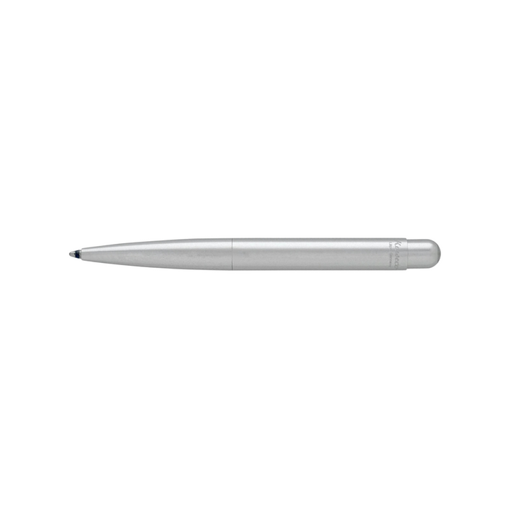 Kaweco Liliput Ballpoint Pen - Silver — writing at an angle