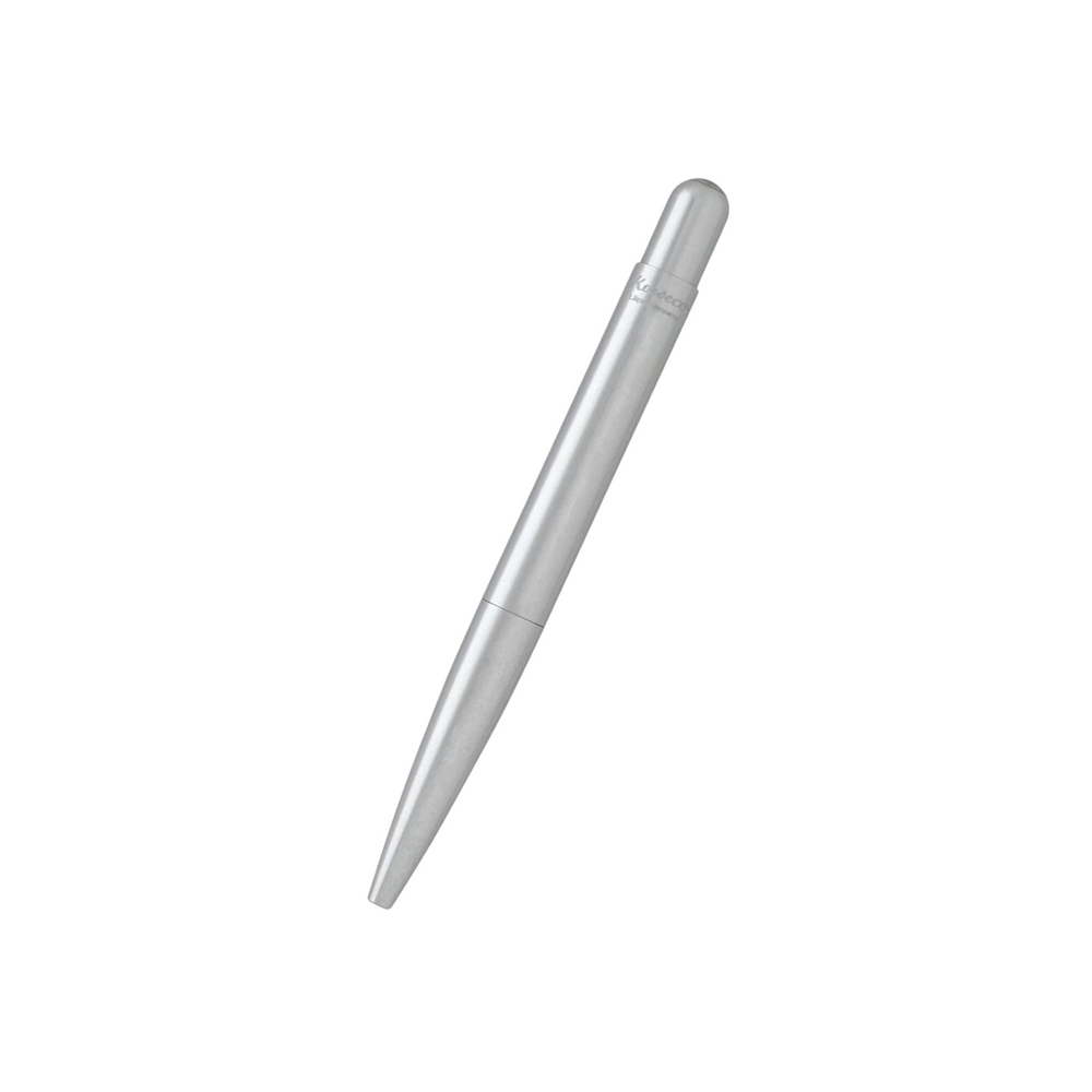 Kaweco Liliput Ballpoint Pen - Silver — uncapped with cap posted