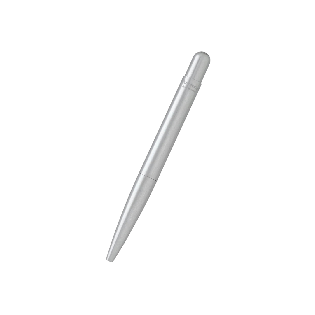 Kaweco Liliput Ballpoint Pen - Silver — uncapped with cap posted