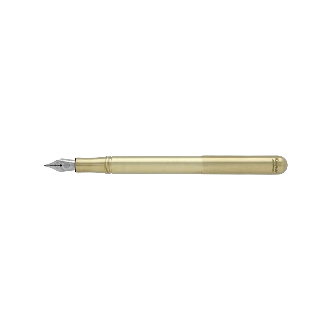 Kaweco Liliput Fountain Pen - Brass — flat lay