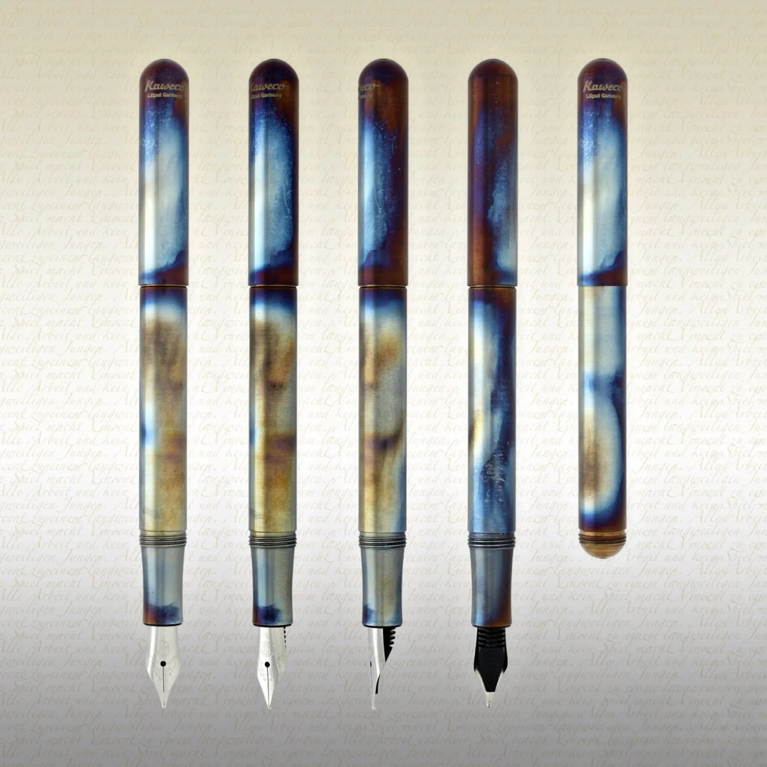 Kaweco Liliput Fountain Pen - Fireblue — flat lay