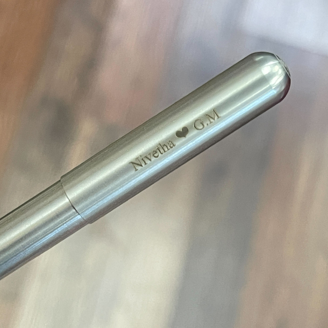 Kaweco Liliput Fountain Pen - Stainless Steel — barrel detail