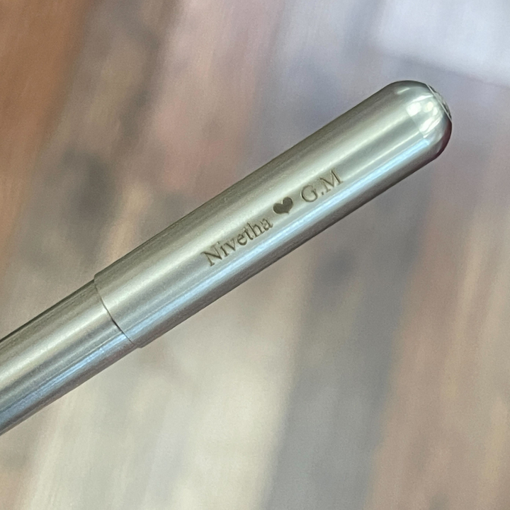 Kaweco Liliput Fountain Pen - Stainless Steel — barrel detail