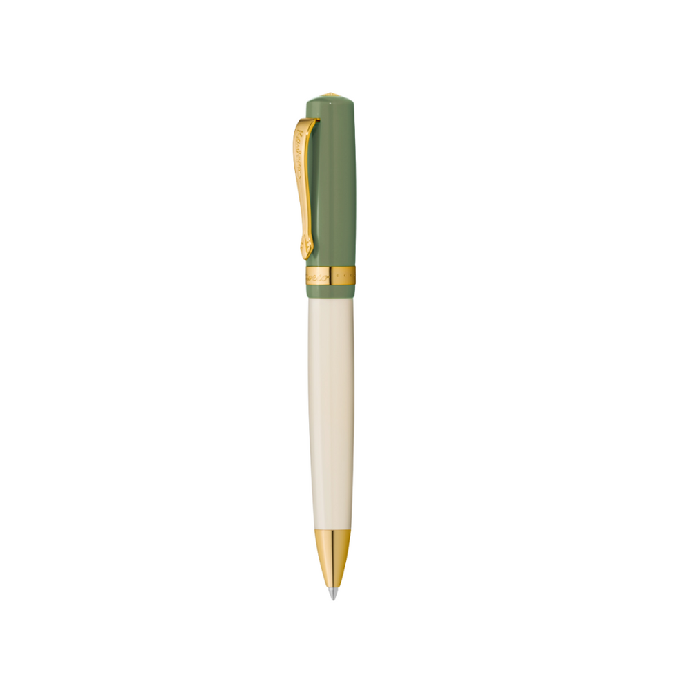 Kaweco STUDENT Ballpoint Pen - 60's Swing — uncapped with cap posted