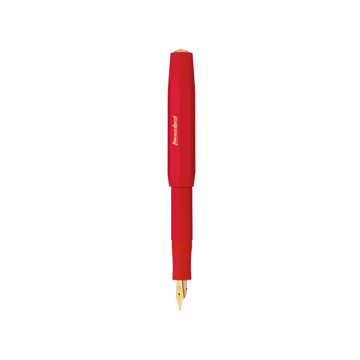Kaweco Classic Sport Fountain Pen - Red — flat lay