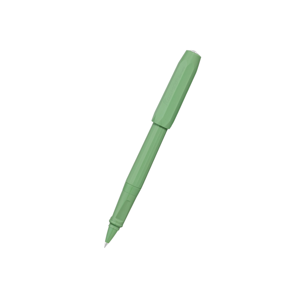Kaweco Perkeo Rollerball Pen Pack - Jungle Green — uncapped with cap posted