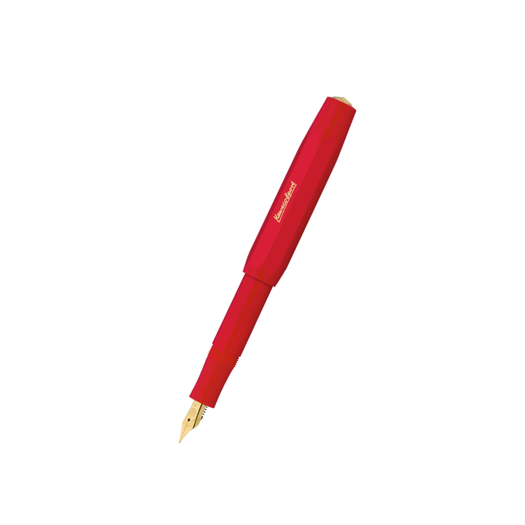 Kaweco Classic Sport Fountain Pen - Red — capped