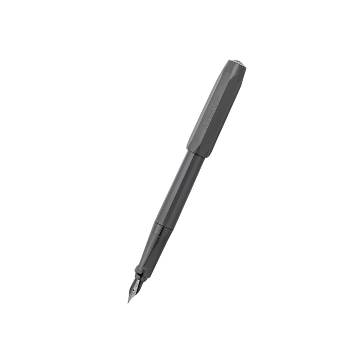 Kaweco Perkeo Fountain Pen - All Black — uncapped with cap posted