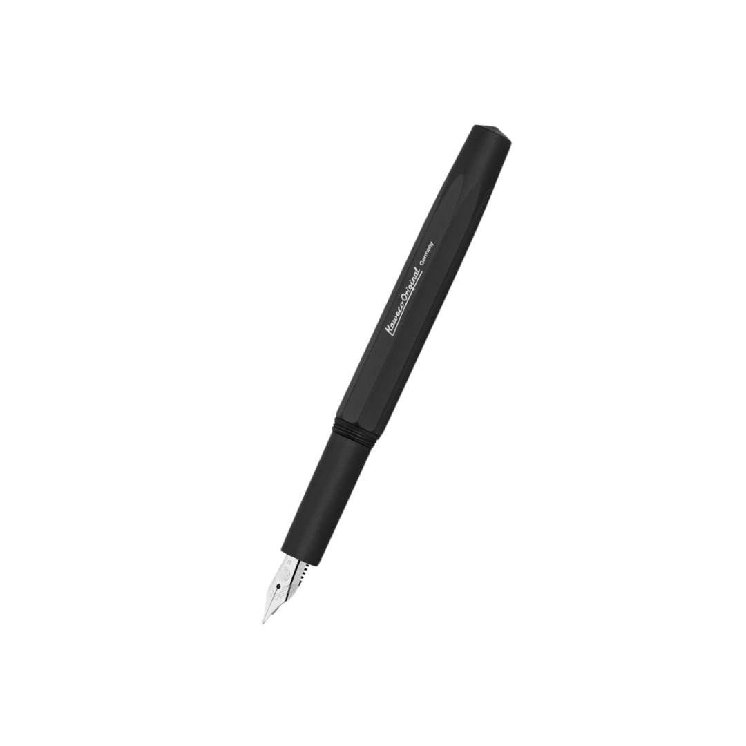 Kaweco ORIGINAL Fountain Pen Black Chrome 060 Nib — Kaweco fountain pen — precision nib writing instrument, at Cityluxe Singapore stationery store