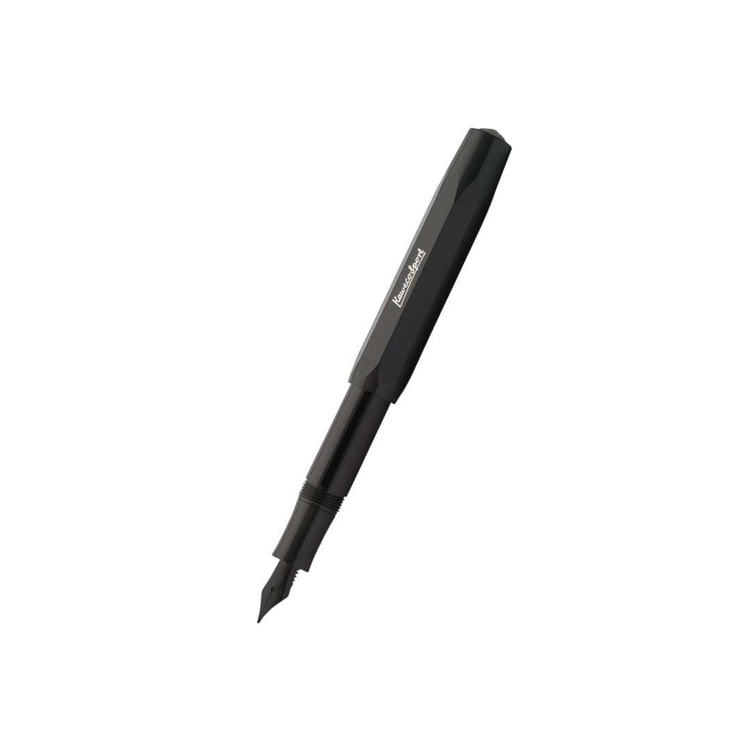 Kaweco Skyline Sport Fountain Pen Dark Edition (Extra Fine) — Kaweco fountain pen — precision nib writing instrument, at Cityluxe Singapore stationery store