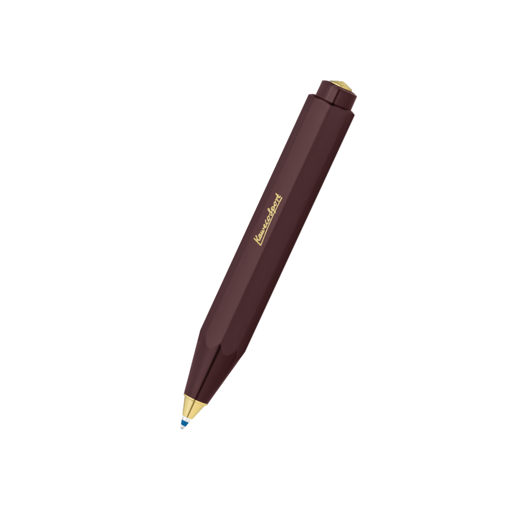Kaweco Classic Sport Ballpoint Pen in Bordeaux — Kaweco ballpoint pen — reliable smooth-writing everyday pen, at Cityluxe Singapore