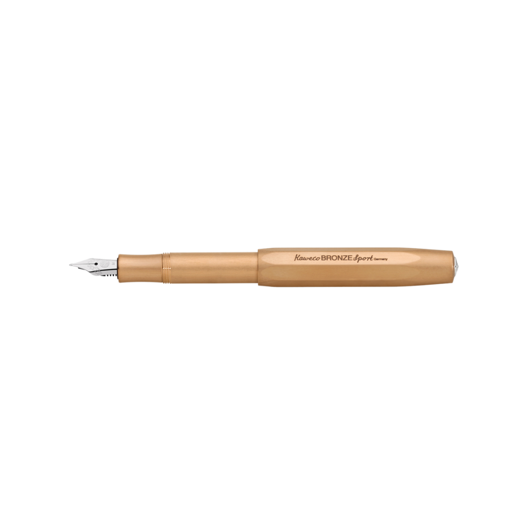 Kaweco Bronze Sport Fountain Pen — nib close-up