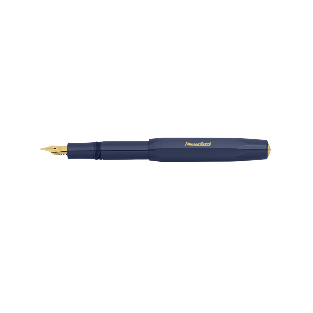 Kaweco Classic Sport Fountain Pen in Navy — Kaweco fountain pen — precision nib writing instrument, at Cityluxe Singapore stationery store