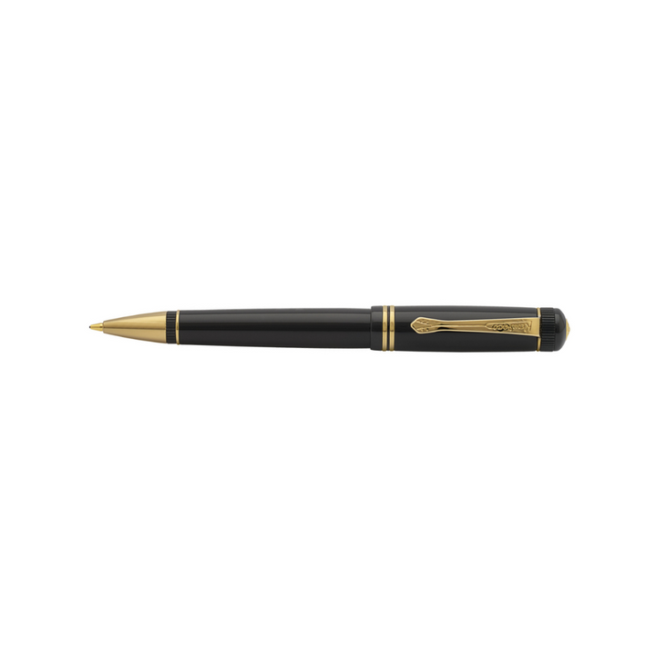 Kaweco DIA2 Ballpoint Pen - Black with Gold Trim — tip detail