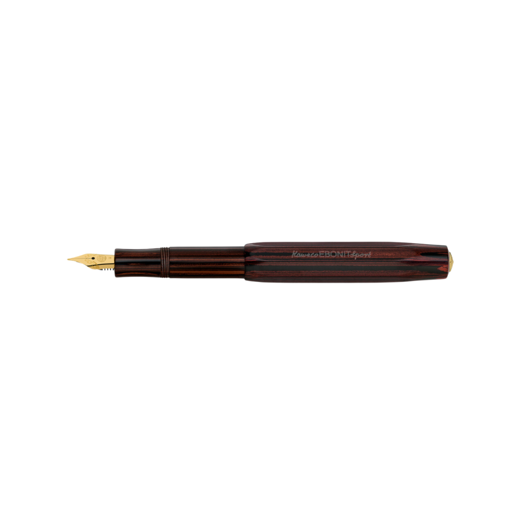 Kaweco EBONIT Sport 140 Years Anniversary Edition Fountain Pen Set — nib close-up