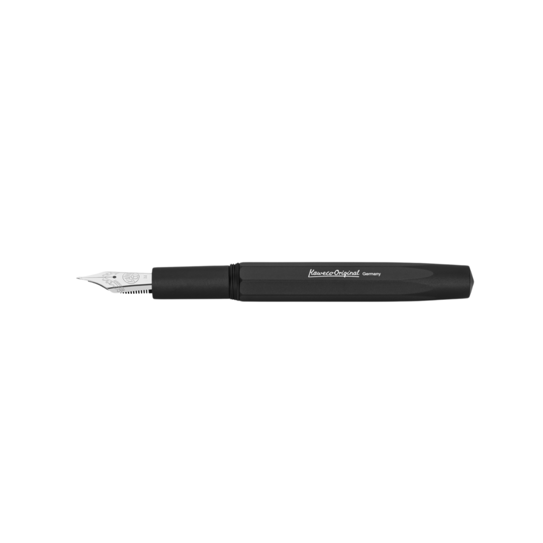 Kaweco ORIGINAL Fountain Pen Black Chrome 250 Nib — Kaweco fountain pen — precision nib writing instrument, at Cityluxe Singapore stationery store
