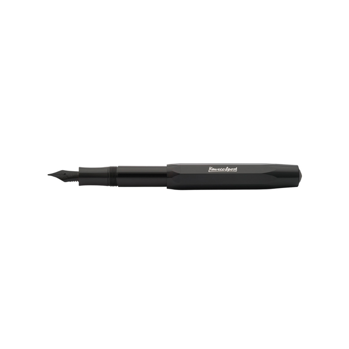 Kaweco Skyline Sport Fountain Pen Dark Edition (Extra Fine) — Kaweco fountain pen — precision nib writing instrument, at Cityluxe Singapore stationery store
