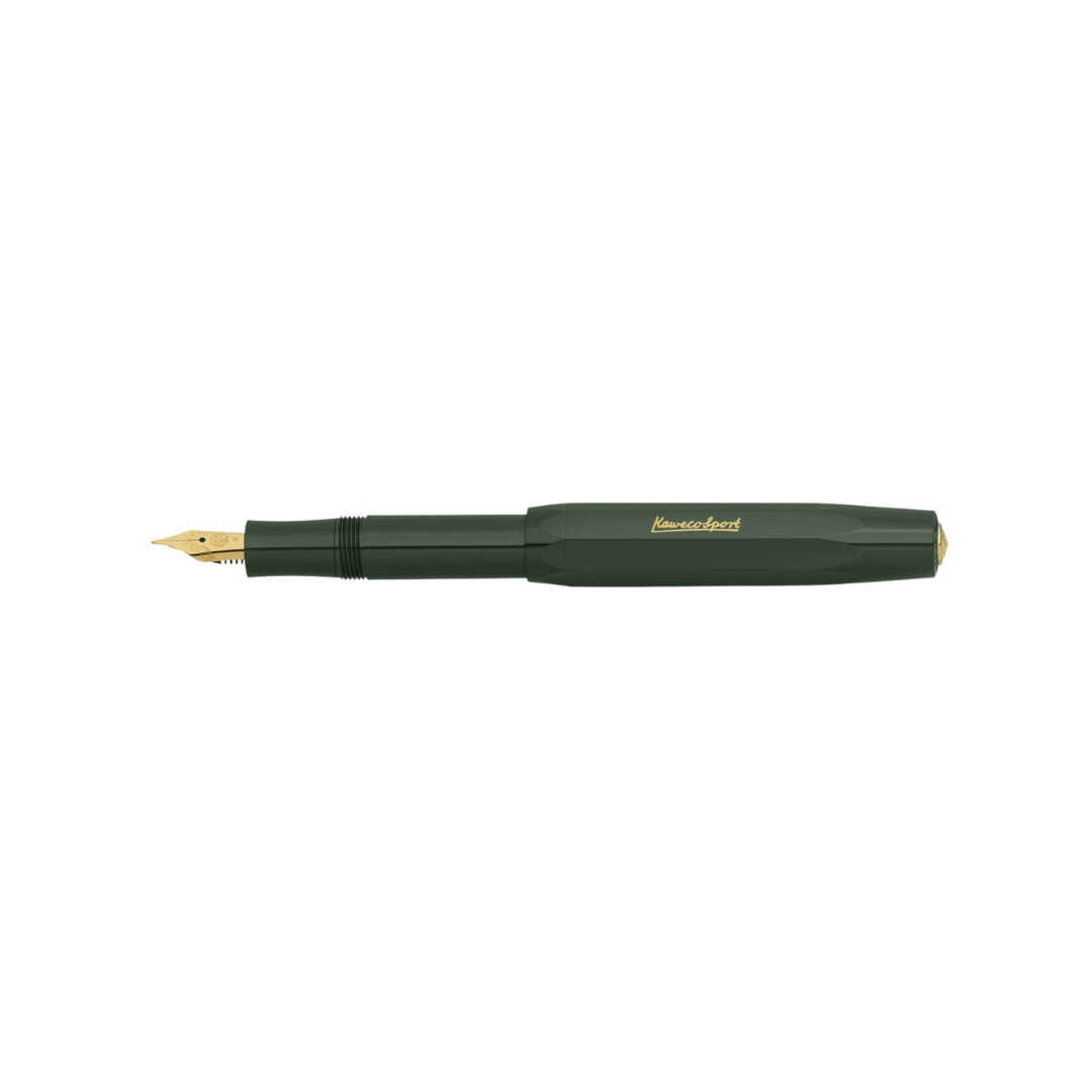 Kaweco Classic Sport Fountain Pen - Green — flat lay