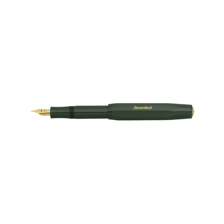 Kaweco Classic Sport Fountain Pen - Green — flat lay