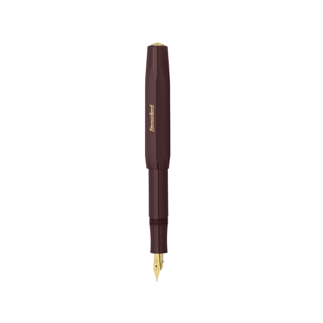 Kaweco Classic Sport Fountain Pen in Bordeaux — Kaweco fountain pen — precision nib writing instrument, at Cityluxe Singapore stationery store