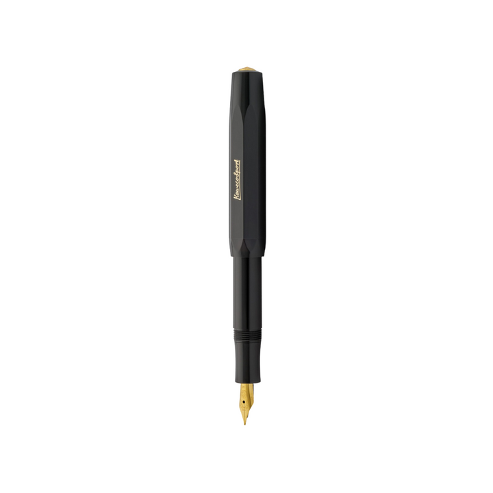 Kaweco Classic Sport Fountain Pen in Black — Kaweco fountain pen — precision nib writing instrument, at Cityluxe Singapore stationery store