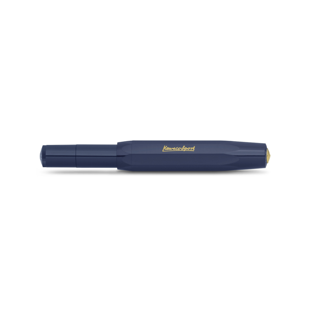 Kaweco Classic Sport Fountain Pen in Navy — Kaweco fountain pen — precision nib writing instrument, at Cityluxe Singapore stationery store