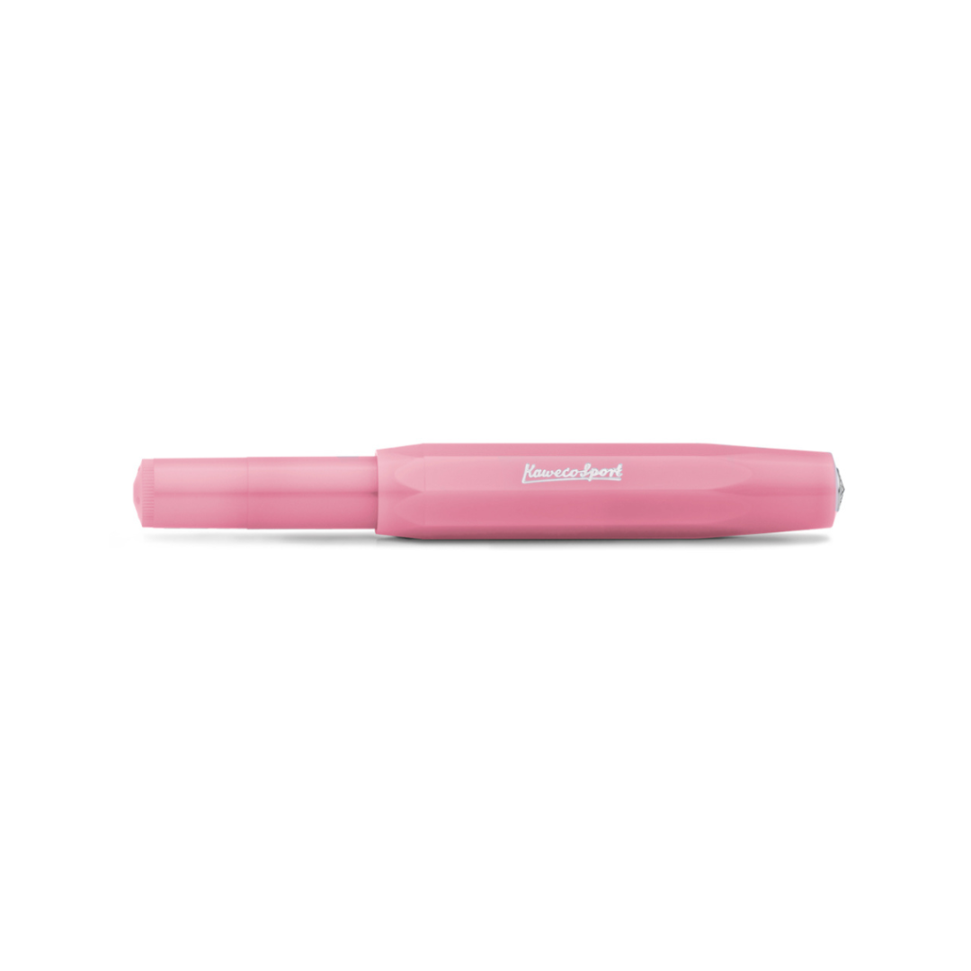 Kaweco Frosted Sport Gel Rollerball Pen - Blush Pitaya — barrel detail