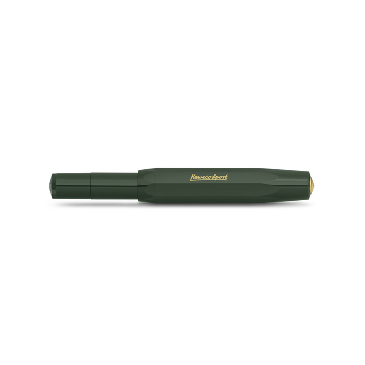 Kaweco Classic Sport Gel Roller Pen - Green — flat lay