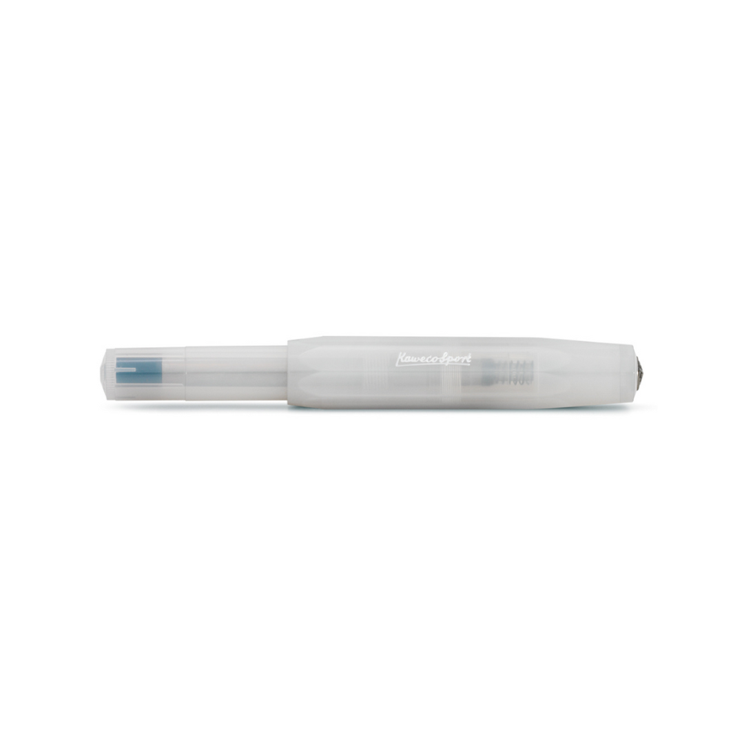 Kaweco Frosted Sport Fountain Pen - Natural Coconut — flat lay