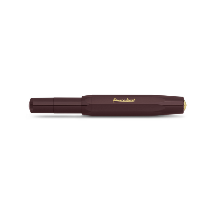 Kaweco Classic Sport Fountain Pen in Bordeaux — Kaweco fountain pen — precision nib writing instrument, at Cityluxe Singapore stationery store
