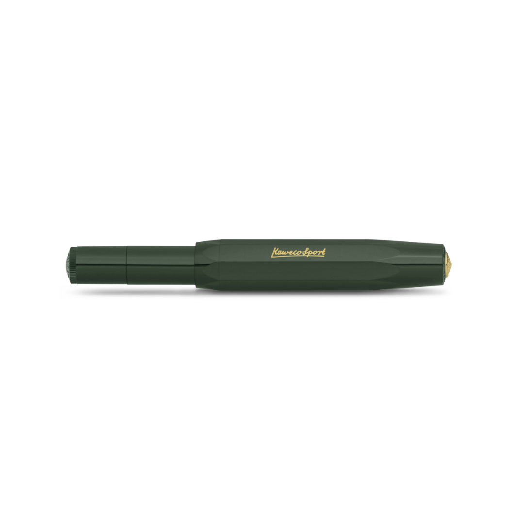Kaweco Classic Sport Fountain Pen - Green — flat lay