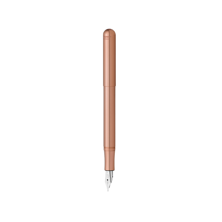 Kaweco Liliput Fountain Pen - Copper — uncapped with cap posted