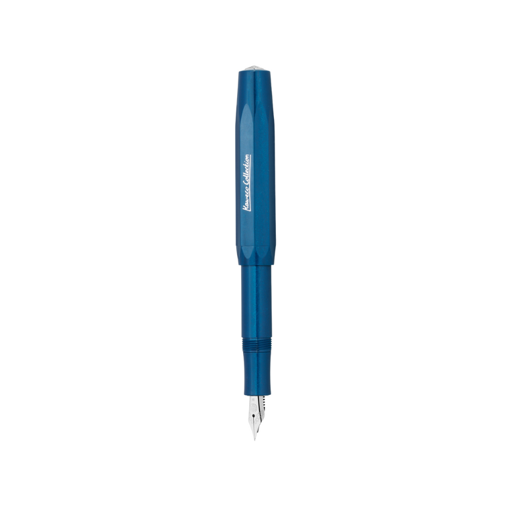 Kaweco Collection Fountain Pen - Toyama Teal — uncapped with cap posted