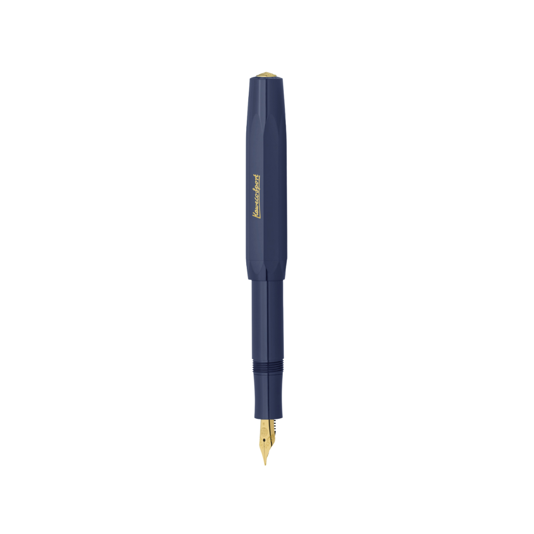 Kaweco Classic Sport Fountain Pen in Navy — Kaweco fountain pen — precision nib writing instrument, at Cityluxe Singapore stationery store