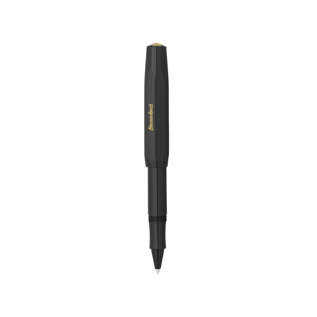 Kaweco Classic Sport Gel Rollerball Pen in Black — Kaweco rollerball pen — fluid gel ink writing instrument, at Cityluxe Singapore