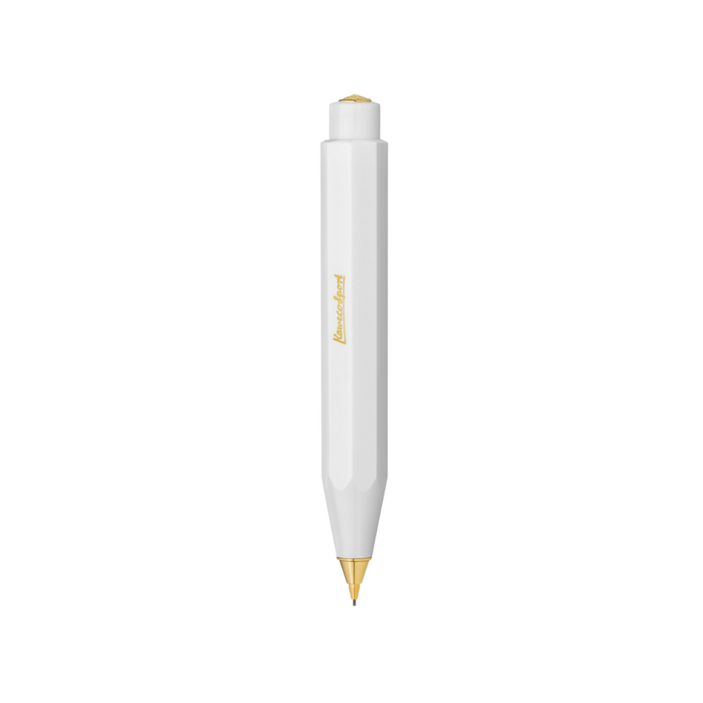 Kaweco Classic Sport Mechanical Pencil - White — lead extended