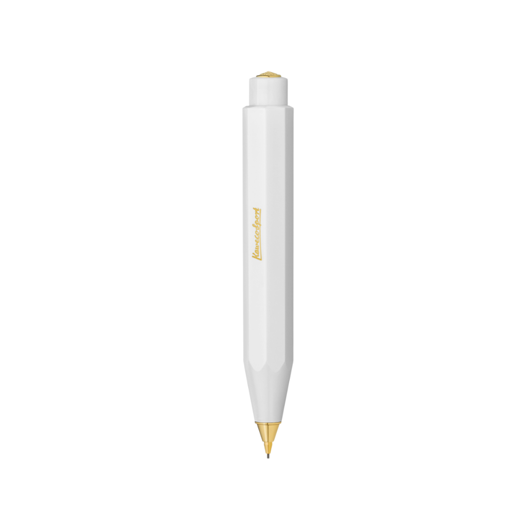 Kaweco Classic Sport Mechanical Pencil - White — lead extended