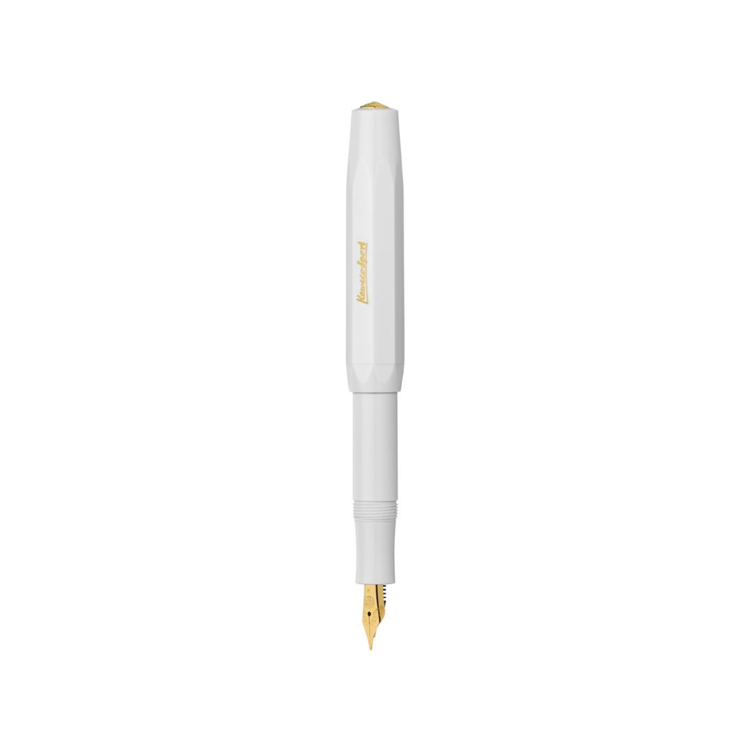 Kaweco Classic Sport Fountain Pen in White — Kaweco fountain pen — precision nib writing instrument, at Cityluxe Singapore stationery store