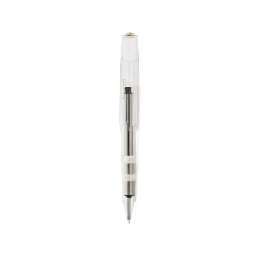 Kaweco Classic Sport Gel Roller Pen - Transparent — uncapped with cap posted