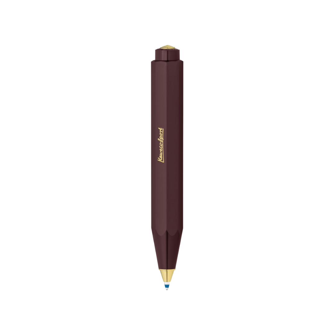 Kaweco Classic Sport Ballpoint Pen in Bordeaux — Kaweco ballpoint pen — reliable smooth-writing everyday pen, at Cityluxe Singapore