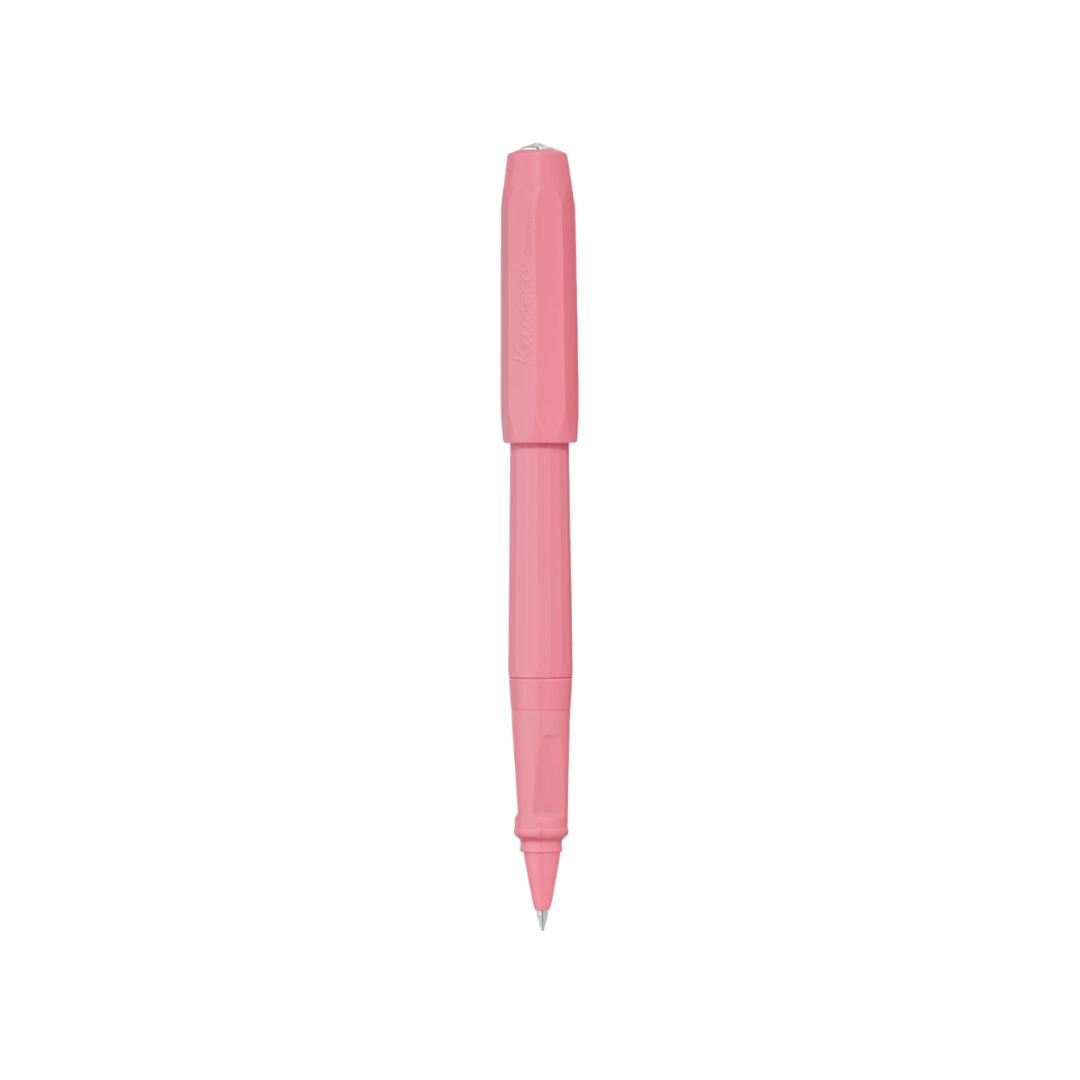 Kaweco Perkeo Rollerball Pen - Peony Blossom — uncapped with cap posted