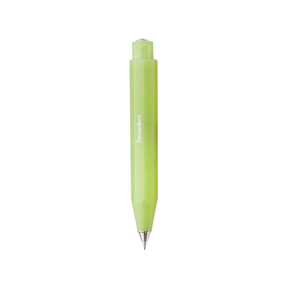 Kaweco Frosted Sport Mechanical Pencil - Fine Lime — lead extended