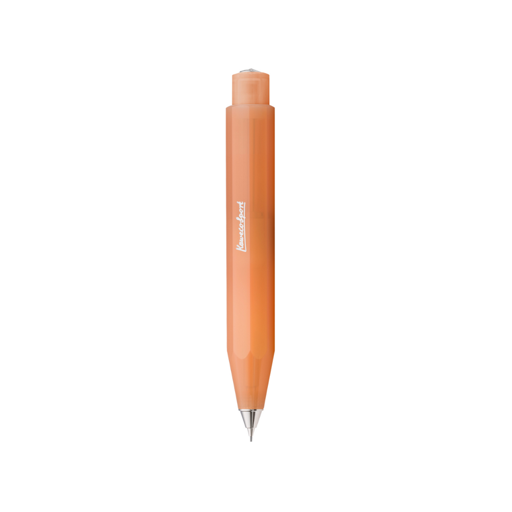 Kaweco Frosted Sport Mechanical Pencil - Soft Mandarin — lead extended