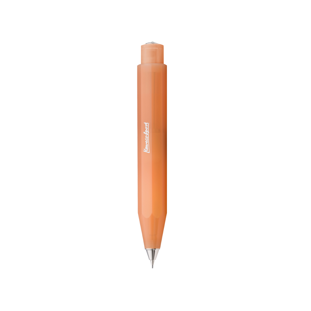 Kaweco Frosted Sport Mechanical Pencil - Soft Mandarin — lead extended