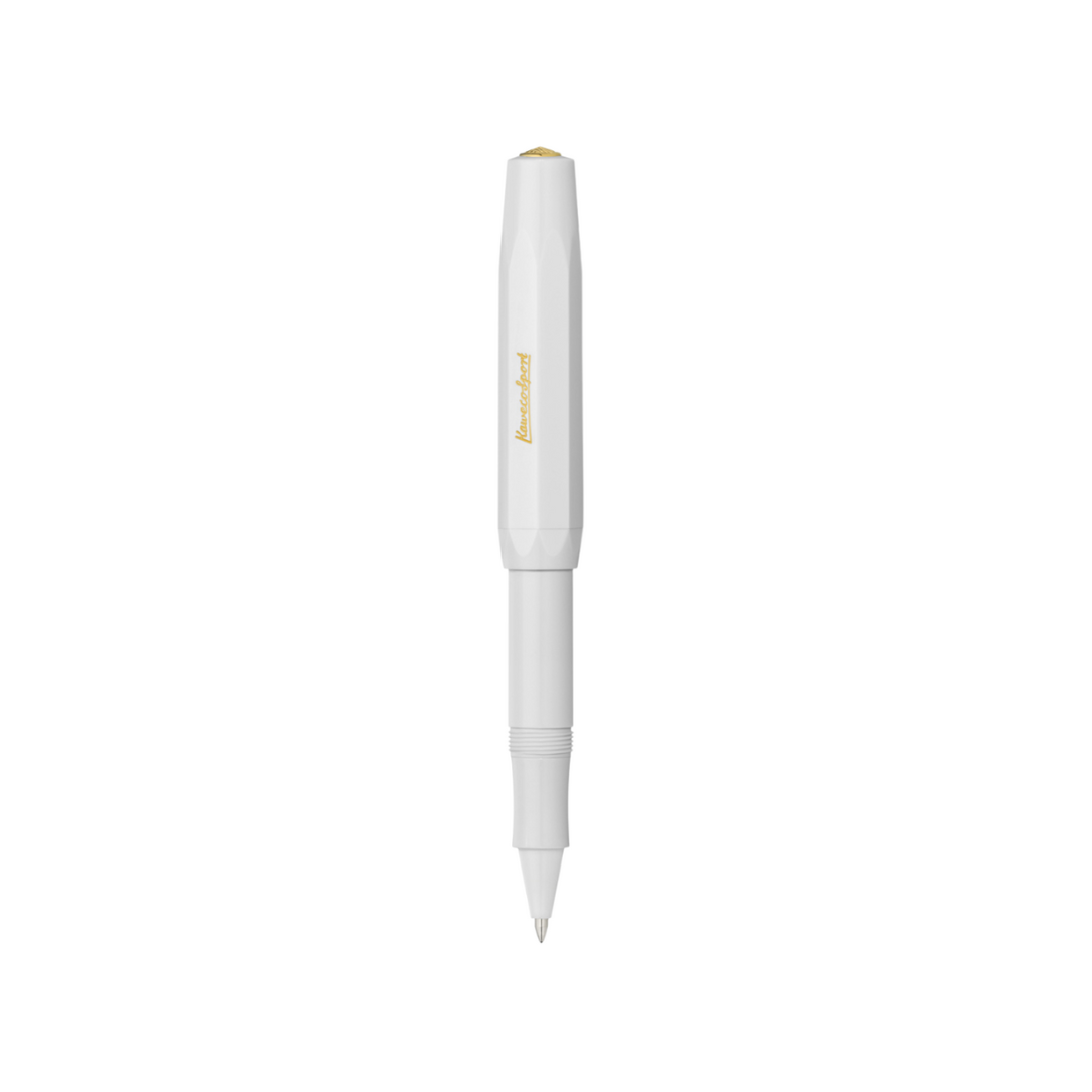 Kaweco Classic Sport Gel Roller Pen - White — angle view