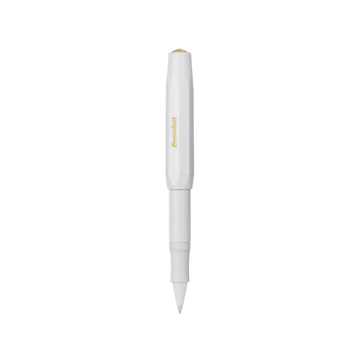 Kaweco Classic Sport Gel Roller Pen - White — angle view