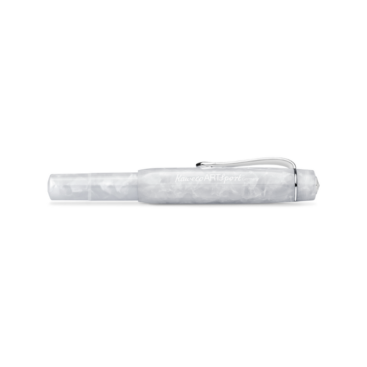 Kaweco Art Sport Fountain Pen - Mineral White — flat lay